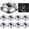 8X Garden Decor Waterproof Solar Deck Lights Outdoor Driveway Dock LED Step Lamp